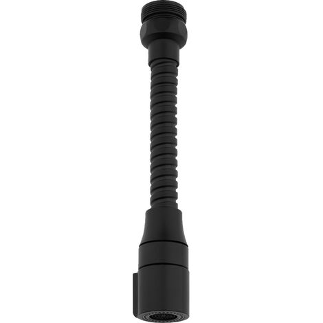 Aeratore per rubinetto a doppia funzione, lungo, flessibile, nero F22/M24 (1/5)