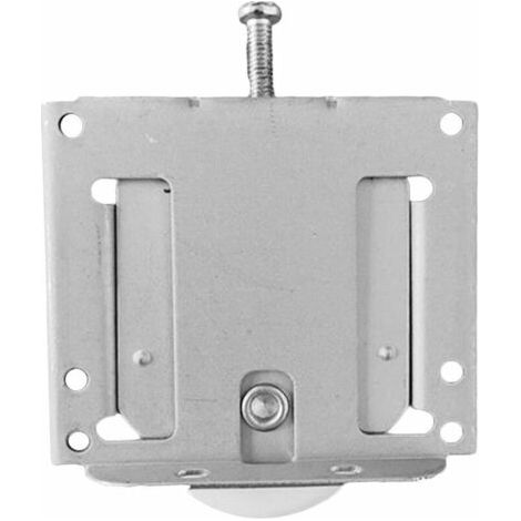 Lot de 2 rouleaux coulissants pour porte d'armoire – Métal et nylon – Silencieux et résistant à l'usure – Remplacement facile (1/5)