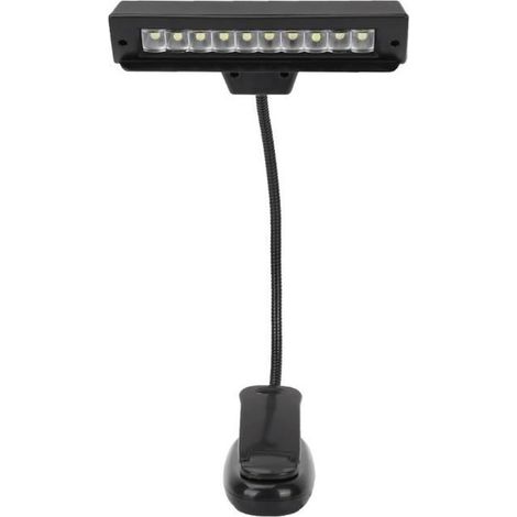 1 lampe à pince, LED haute luminosité, rechargeable USB et angle réglable, pour bureau, atelier ou lecture nocturne (1/4)