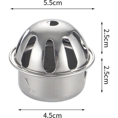 Siphon de sol court en acier inoxydable, siphon de sol convexe [convient aux tuyaux de 50 pouces]