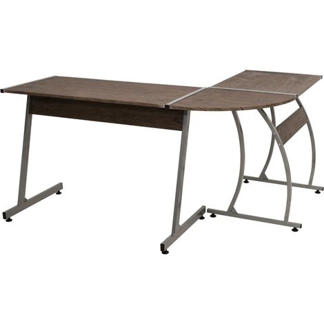 Maison Exclusive - Bureau d'angle marron bois d'ingénierie (1/5)