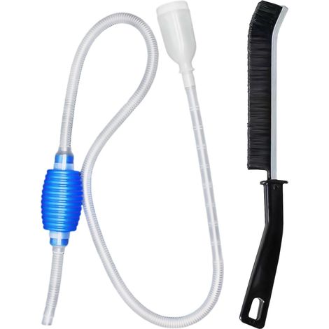 1 x aquariumwaterleiding, 1 borstel, aquariumwaterwisselaar, zandreiniger, handmatige sifonpomp, waterwisselfilter voor aquarium, aquariumreinigingsset