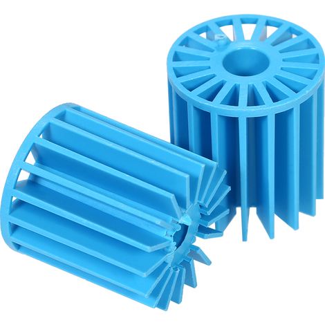 Bolas de filtro biológico para filtros de acuario – 100 unidades de PVC azul, 15 x 16 mm (1/4)
