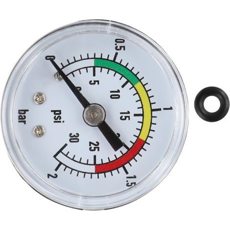 Manomètre conçu pour pompes à filtre à sable Intex 11224 de 35,6 cm, 40,6 cm, manomètre robuste en acier inoxydable CVC, pièce de rechange (1/5)
