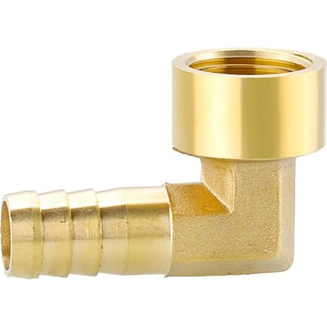 Raccord Cannelé À 90° En Laiton Filet Femelle G1/2 (1/5)