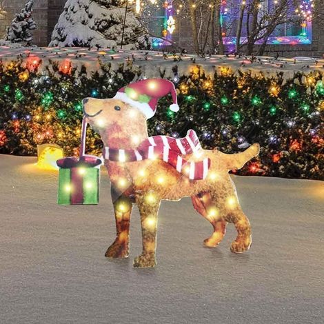 2D-Gartendekorationen im Flachformat, Gartenstatuen für den Außenbereich, Weihnachtsdekorationen, leuchtende Tiere, wasserdichte LED-Gartenleuchten, beleuchtete Tierfiguren für Terrasse und Rasen.