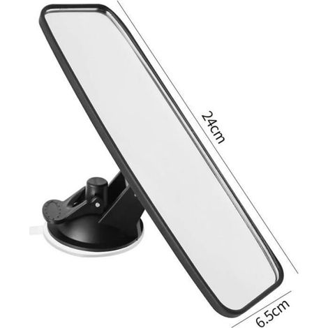 Retroviseur Interieur - Ventouse 360° - Grand Angle - Pour Voiture SUV Camion Bateau - 1 Pièce (1/2)