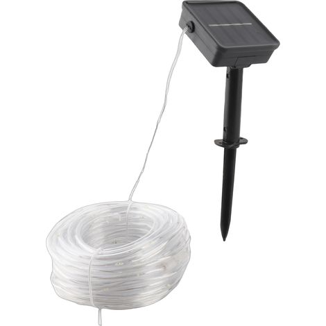 Guirlande lumineuse solaire LED tubulaire décorative jardin extérieur éclairage paysager festif fête soirée mariage (1/4)