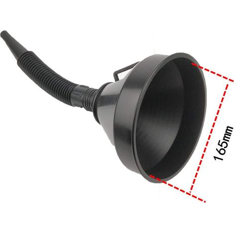 Entonnoir - Bec Flexible - Filtre Amovible - Diamètre 165 Mm - Pour Huile Et Carburant - 1 Pièce (1/5)