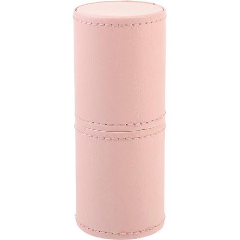 Boîte de rangement multifonctionnelle rose en PU pour pinceaux de maquillage, adaptée aux bureaux et aux cuisines, 4,5 pouces. (1/5)