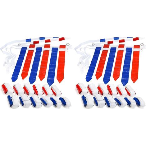 Ensemble de Football à Drapeaux Coulissants RéGlables pour 24 Joueurs, 3 Drapeaux par Ceinture, 72 Drapeaux au Total pour Les Joueurs Adultes Enfants (1/5)