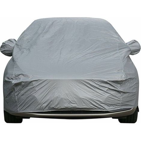 KLVGTIFS PU - Bâche pour voiture, Housse de véhicule universelle, 4900x1800x1500mm, entièrement étanche, anti-rayures, durable, doublée, en coton (1/4)