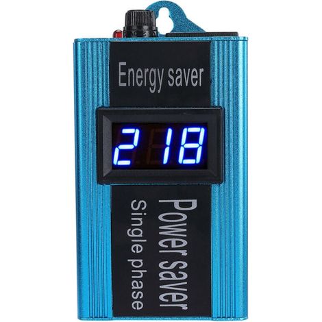 OLÁ Smart Power Saver Dispositivos de economia de energia Inteligente Power Factor Saver Electricity Saving Box 100KW Blue European Plug LKBD (1/4)