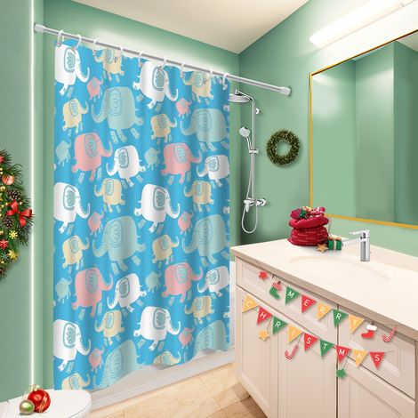 Rideau polyester pour douche 180x180 avec motif rideau étanche pour dans une salle de bain design (1/5)