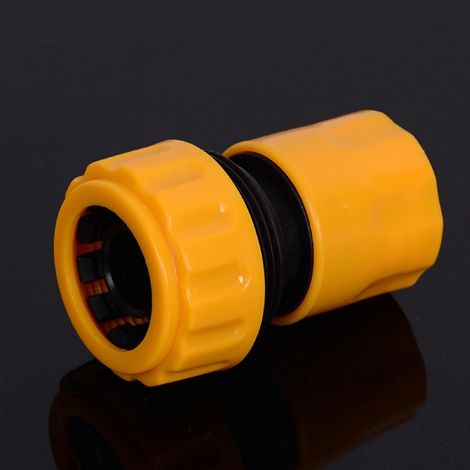 Pistolet pulvérisateur pour tuyau d'arrosage, pour l'arrosage des plantes, le nettoyage extérieur et le lavage des véhicules, lot de 10, couleur jaune.-AquaForge (1/4)