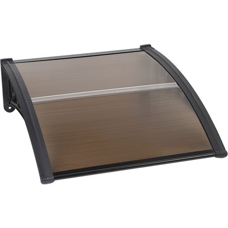 Haloyo Tende da sole per porte e finestre, tenda da sole per porta d'ingresso, tenda da sole 100 x 100 cm, marrone