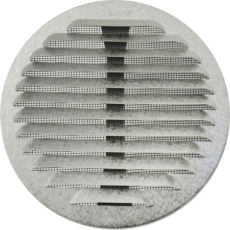 GRIGLIA TONDA IN METALLO CON MOLLE E RETE D.80-140 MM Alluminio Zincato FIRST