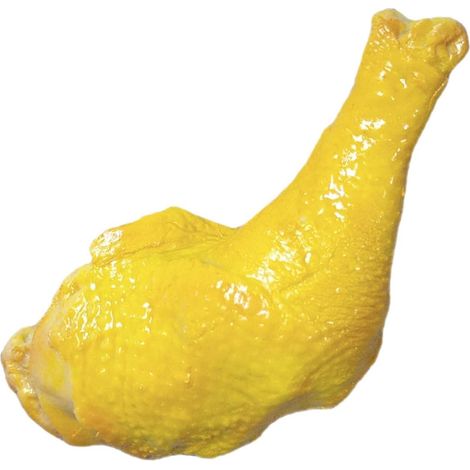 Modèle Alimentaire Simulé Cuisse de Poulet Jaune en Résine Décoratif (1/5)