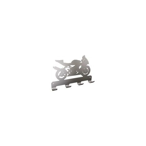 Appendiabiti a 4 ganci con motore TECHNIC, acciaio inox lucido