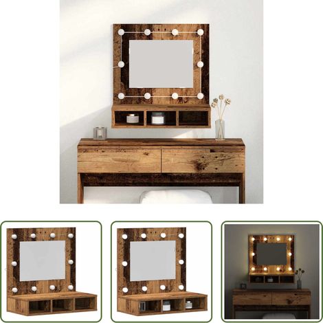 Miroir mural -  Armoire Miroir Bois ancien 60 x 31,5 x 62 cm Bois d'ingénierie (1/5)