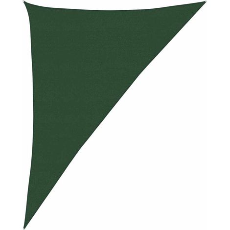 Voile d'ombrage Voile de parasol - 160 g/m² Vert foncé 4x5x6,8 m PEHD BV875367 - BonneVie (1/5)