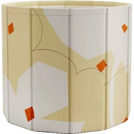 Baignoire Pliable pour Adultes, 70x65 cm Baignoire à Glace et à Chaleur jaune (1/5)