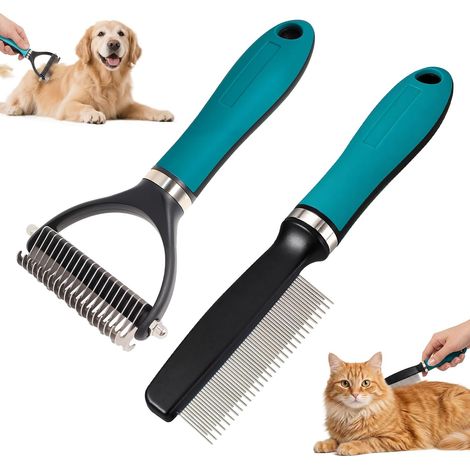 Double-Sided Dog Cat Grooming Brush (1/5)