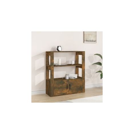 Buffet Chêne fumé 80x30x90 Bois d'ingénierie (1/5)