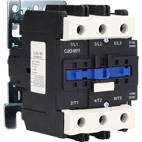 Contacteur électrique industriel haute conductivité, boîtier ABS ignifugé, 220 V CA, 95 A (1/5)