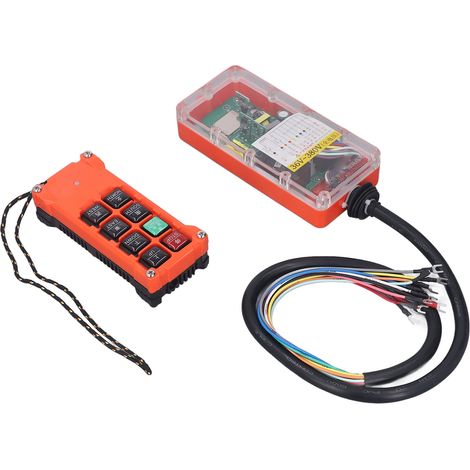 Kit de télécommande sans fil pour grue industrielle, émetteur et récepteur radio pour palan électrique, 36 à 380 V (1/5)