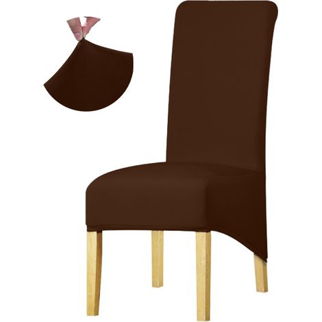 Housse pour fauteuil incliné XXL marron lisse