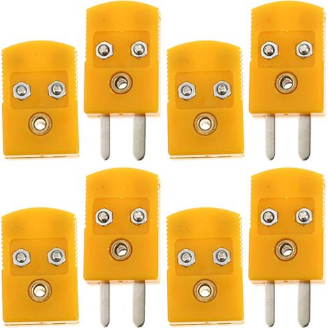 K Male and Female Thermocouple Connectors Set of 2 Pairs