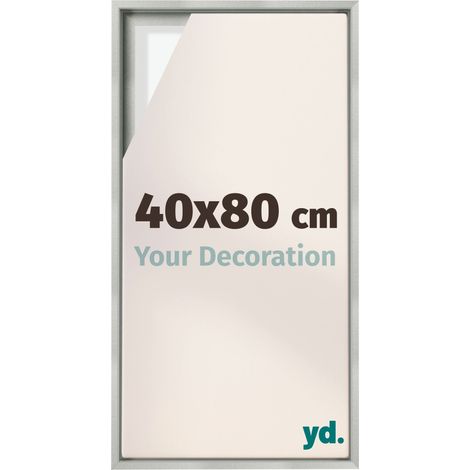 Your Decoration - Cadre flottant - Argent Mat - Cadre en caisse américaine pour toile sur chassis - MDF - Lyon (1/5)