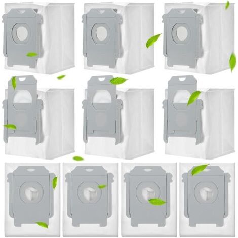 FENOPLASTICARebirthcare lot de 10 sacs aspirateur pour irobot pour roomba i7 i7+ i7 plus s9 s9+ i3 i3+ i4 i4+ i6 i6+ i8 i8+ j7 j7+ e5 e6 e7 sac de rechange pour irobot pour roomba allen clean base asp (1/5)