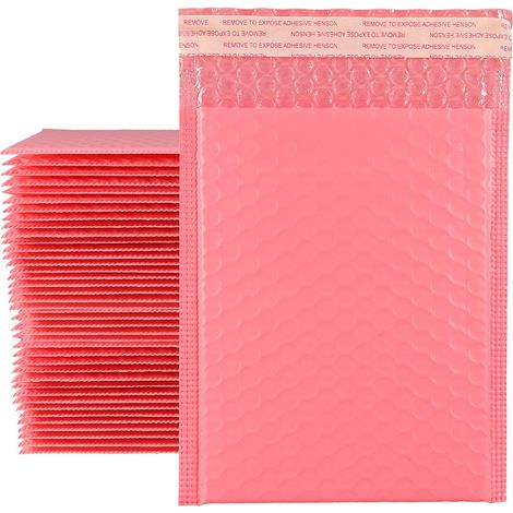 30 Pack A4 Bubble Mailers Pink Poly Bubble Mailers Padded Envelopes Self Seal 29x36cm Waterproof Bubble Mailers for Mailing Postal Packing Small Entrep Packaging (1/5)