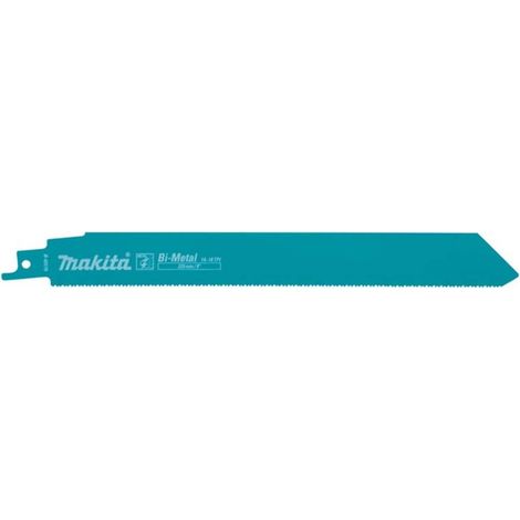 Makita - Set di lame per sega diritta per metallo 14/18 TPI, lunghezza 225 mm, 5 pz B-43175