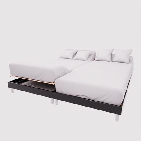 Drap housse TPR en coton 57 fils 2x70x190 cm UNI blanc, par Soleil d'Ocre