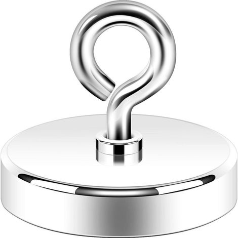 Neodym Magnet mit Öse 140kg Zugkraft 50.8mm für Magnetfischen & Haushalt (1/5)