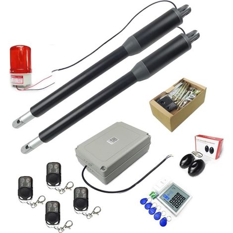 Kit d'ouvre-portes automatiques 200 Kgs Swing Gate Driver Actionneur Perfect Suit Opener Gate Engine Motor System Porte automatique pour accessoires de portail coulissant ( Color : Kit 10 , Size : 1 U (1/5)