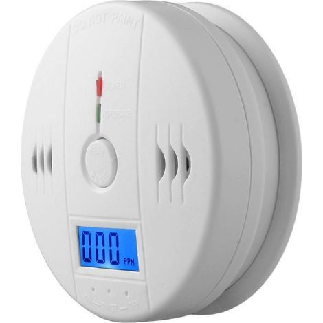 smoke and carbon monoxide detector with LCD screen, 100% brand new (1/5)