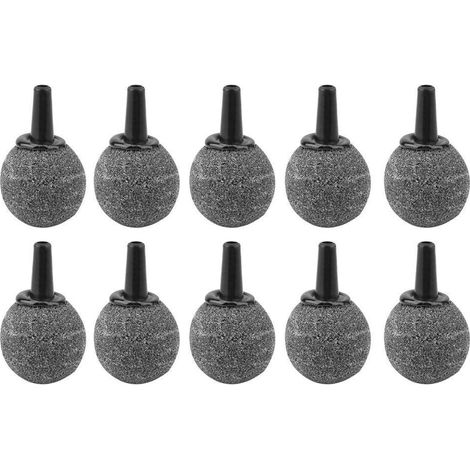 10 Pièces Diffuseur d'Air Bulle Sphérique pour Aquarium, Pierre à Air en Forme de Gourde, Set d'Oxygène pour Pompe à Air, Accessoires de Bassin (1/5)