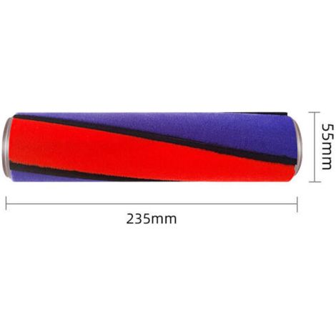 NALOOKAMIC Barre de brosse à rouleau souple, remplacement de brosse à rouleau d'aspirateur pour Dyson 966488-01, V6, V7, V8, V10, V11, SV03 Fluffy, V6 Total Clean, V6 Fluffy, SV14 V11 Absolute Extra