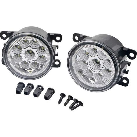 Lot de 2 feux de brouillard avant 9 LED pour F0rd Fistresta MK6 MK7 (1/5)