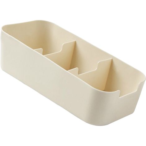 Trapezförmige Aufbewahrungsbox aus Kunststoff, stapelbar auf dem Schreibtisch, für Socken und Unterwäsche, Schubladenorganizer für den Kleiderschrank (1/5)