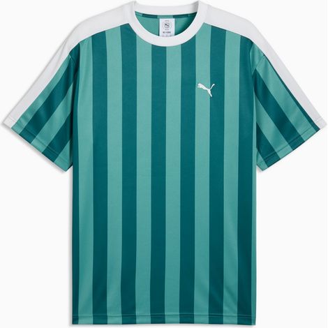 Puma ESS T7 Herren-T-Shirt mit Streifenmuster, türkis, lässig, 69219541 r S (1/5)