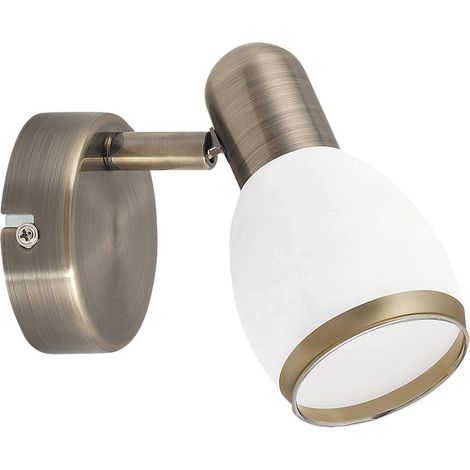 Spot sistema di metropolitana leggera Elite di vetro del metallo bronzo L: 16cm B: 8cm H: 13 cm (1/5)