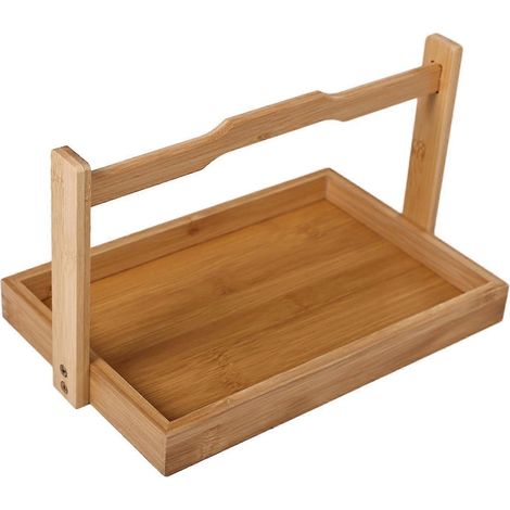 Obstkorb, Serviertablett aus Holz, Behälter für Vorspeisen, Servierplatte, Servierschale für Couchtisch, Wohnzimmer-S (1/5)