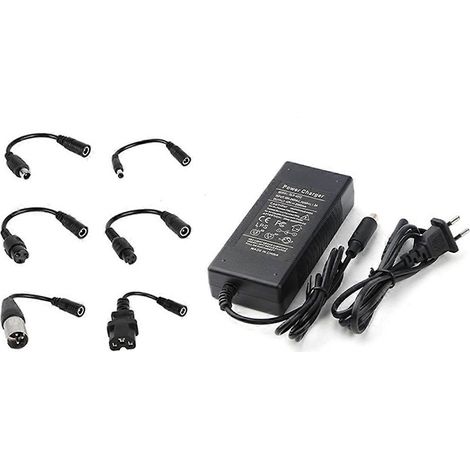 Chargeur de batterie au lithium de remplacement 42 V 1,5 A pour scooter électrique M365/PRO avec 6 prises (1/4)