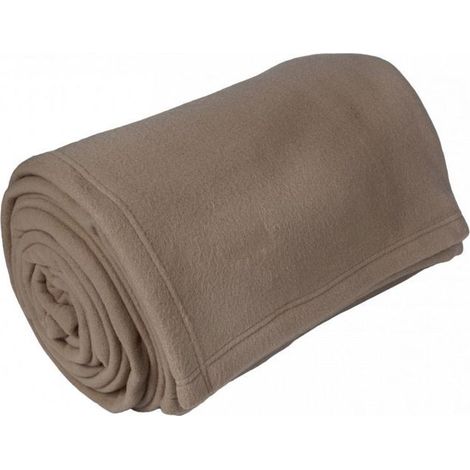 1 pièce Couverture polaire Teddy, douceur ultra moelleuse, 240 x 300 cm, toison d'or taupe, usage intérieur et collectivités