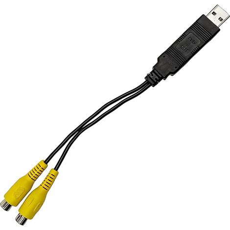 Adaptateur de sortie vidéo USB vers CVBS pour radio automatique mobile avec lien composite vers affichage appuie-tête (1/5)